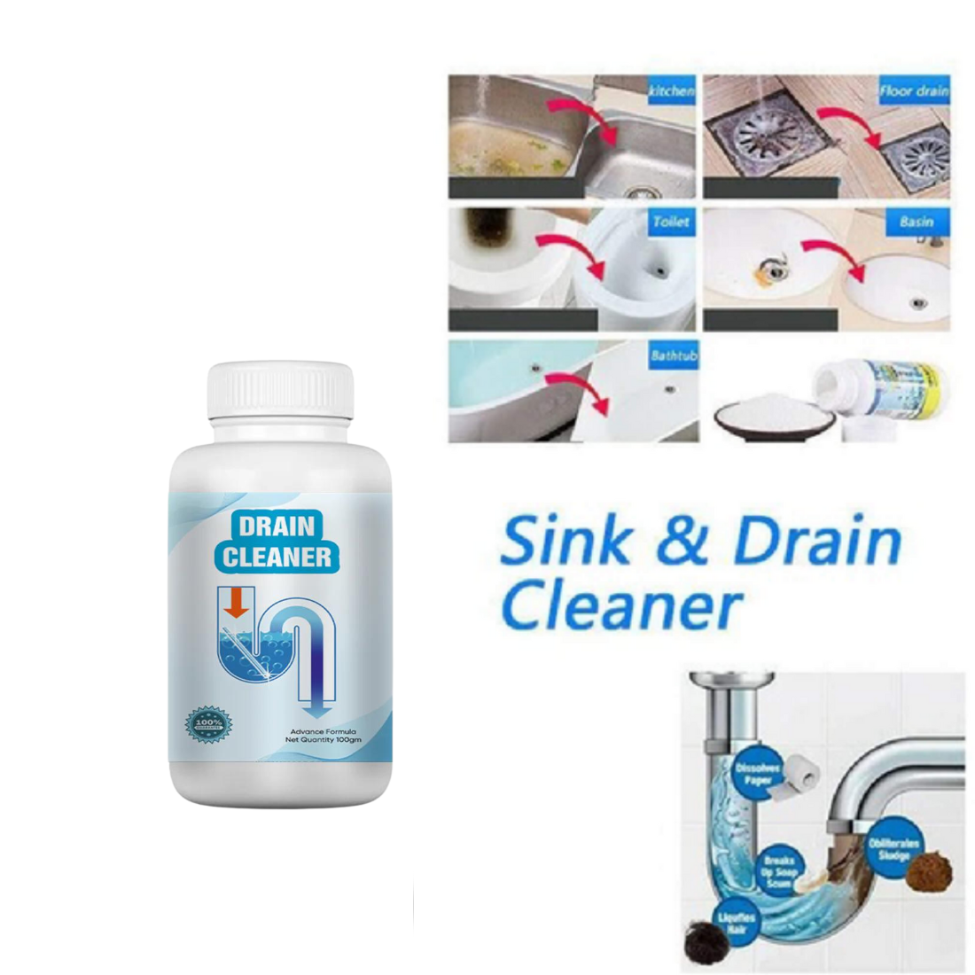 FlowFix Drain Cleaner Powder